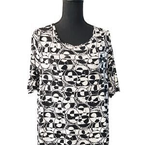 Lularoe The Nightmare Before Christmas Jack Skellington GIGI Top XL Disney Black